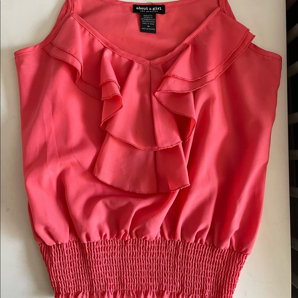 About A Girl Ruffle TankTop - Picture 2 of 4